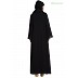 Designer Shrug abaya- Grey-Black Designer Shrug abaya- Grey-Black