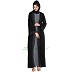 Designer Shrug abaya- Grey-Black Designer Shrug abaya- Grey-Black