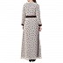 Printed Shrug Abaya- Brown-Multi color Printed Shrug Abaya- Brown-Multi color