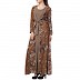 Printed Shrug Abaya- Oat-Multi color Printed Shrug Abaya- Oat-Multi color
