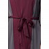 Designer Shrug Abaya- Grey-Burgundy color Designer Shrug Abaya- Grey-Burgundy color