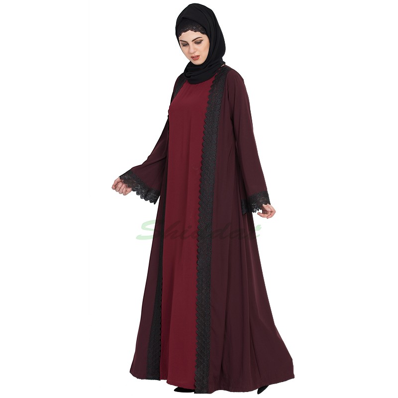 Shrug online Designer long cardigan abaya online at
