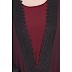 Elegant Shrug with lacework- Wine color Elegant Shrug with lacework- Wine color