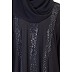 Umbrella Style Black Abaya with Silver Stone Umbrella Style Black Abaya with Silver Stone