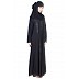 Umbrella Style Black Abaya with Silver Stone Umbrella Style Black Abaya with Silver Stone