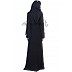 A-line Style and Umbrella sleeves Design Black Abaya with silver stone work A-line Style and Umbrella sleeves Design Black Abaya with silver stone work