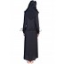 Single Arca with 5 boota Design Black Abaya Single Arca with 5 boota Design Black Abaya
