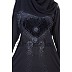 Three piece Burqa with Velvet Patch Three piece Burqa with Velvet Patch