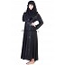 Three piece Burqa with Velvet Patch Three piece Burqa with Velvet Patch