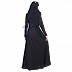 Dubai Style Umbrella design black Abaya with Maroon stone work