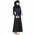 A-Line with V design Black Abaya A-Line with V design Black Abaya