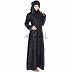 A-Line Style Dubai Abaya with dual design cloth work A-Line Style Dubai Abaya with dual design cloth work