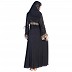 Frock Style Umbrella Design Niqab with Golden Print on Top. Frock Style Umbrella Design Niqab with Golden Print on Top.