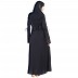 A-Line Black Abaya with silver stone work on Chest A-Line Black Abaya with silver stone work on Chest