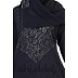 A-Line Black Abaya with silver stone work on Chest A-Line Black Abaya with silver stone work on Chest