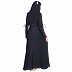 A-Line Style Dubai Burqa with Golden Stone wotk on Vertical Lines A-Line Style Dubai Burqa with Golden Stone wotk on Vertical Lines