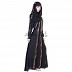 A-Line Style Dubai Burqa with Golden Stone wotk on Vertical Lines A-Line Style Dubai Burqa with Golden Stone wotk on Vertical Lines