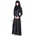 A-Line Style Dubai Burqa with Golden Stone wotk on Vertical Lines A-Line Style Dubai Burqa with Golden Stone wotk on Vertical Lines
