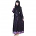 A-Line Double Layer Dual Cloth Black Burqa  A-Line Double Layer Dual Cloth Black Burqa