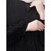 Adjustable waist Pleated Sleeves Abaya- Black Adjustable waist Pleated Sleeves Abaya- Black