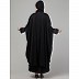 Double layered hand embroidered kaftan cum abaya- Black  Double layered hand embroidered kaftan cum abaya- Black