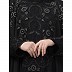 Double layered hand embroidered kaftan cum abaya- Black  Double layered hand embroidered kaftan cum abaya- Black
