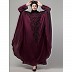 Double layered hand embroidered kaftan cum abaya- Wine Double layered hand embroidered kaftan cum abaya- Wine