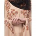 Threads Embroidery Irani Kaftan - Skin Threads Embroidery Irani Kaftan - Skin