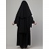 Saudi Black Burqa in Nida matt fabric Saudi Black Burqa in Nida matt fabric