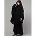 Saudi Black Burqa in Nida matt fabric Saudi Black Burqa in Nida matt fabric