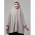 Prayer hijab in stretchable Jersey fabric-Grey Prayer hijab in stretchable Jersey fabric-Grey