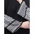 Keffiyeh sleeves Abaya- Black Keffiyeh sleeves Abaya- Black