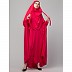 Free size jilbab with nose piece- Rani Pink Free size jilbab with nose piece- Rani Pink