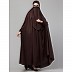 Free size jilbab with nose piece- Brown Free size jilbab with nose piece- Brown