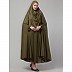 Free size jilbab with nose piece- olive color Free size jilbab with nose piece- olive color