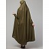 Free size jilbab with nose piece- olive color Free size jilbab with nose piece- olive color