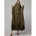 Free size jilbab with nose piece- olive color Free size jilbab with nose piece- olive color