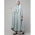 Free size jilbab with nose piece- Sage sky Free size jilbab with nose piece- Sage sky