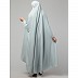 Free size jilbab with nose piece- Sage sky Free size jilbab with nose piece- Sage sky