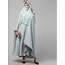 Free size jilbab with nose piece- Sage sky Free size jilbab with nose piece- Sage sky