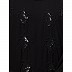 Double layered stone embellished abaya- Black  Double layered stone embellished abaya- Black