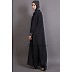 Casual Abaya - Contrast Yoke Black-Grey  Casual Abaya - Contrast Yoke Black-Grey