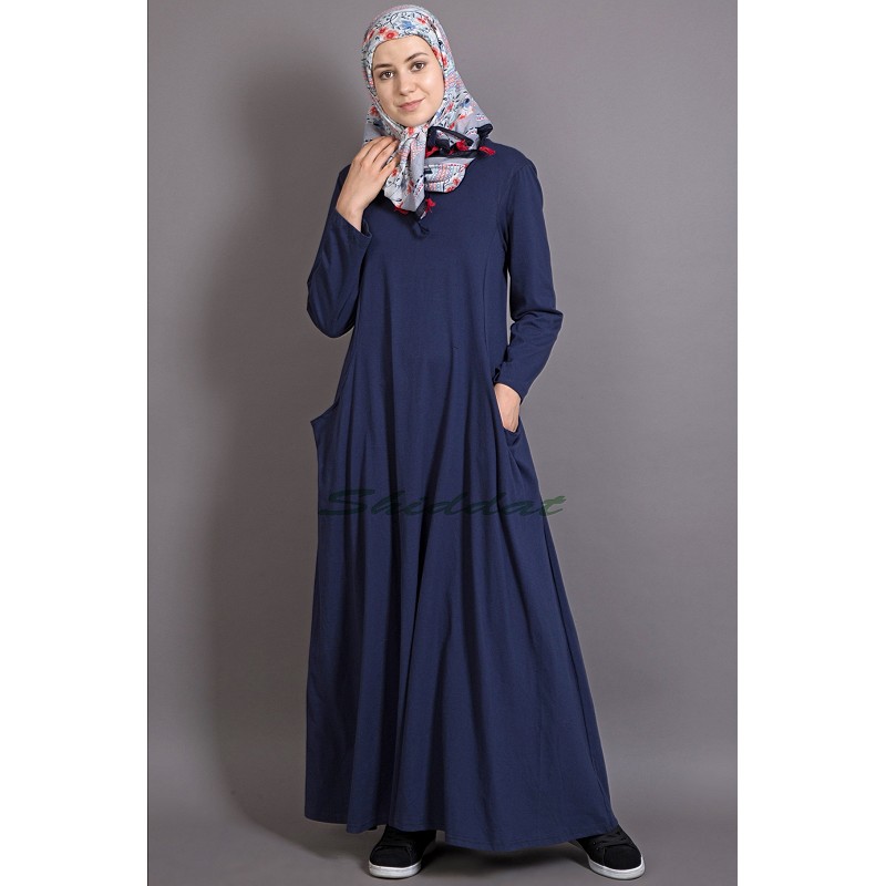 Jersey travel abaya in 100% Cotton knits