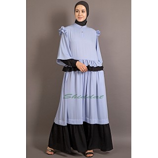 New Arrivals  Abaya - Contrast frilled  Abaya