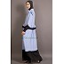 New Arrivals  Abaya - Contrast frilled  Abaya New Arrivals  Abaya - Contrast frilled  Abaya
