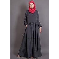 Bohemian abaya with balloon sleeves Bohemian abaya with balloon sleeves