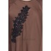 Umbrella abaya with embroidery patchwork- Coffee Brown Umbrella abaya with embroidery patchwork- Coffee Brown