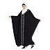 Party wear Kaftan abaya with hand work- Black Party wear Kaftan abaya with hand work- Black