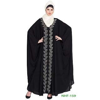 Party wear Kaftan abaya with hand work- Black