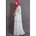 Embellished White Party wear Burqown Embellished White Party wear Burqown